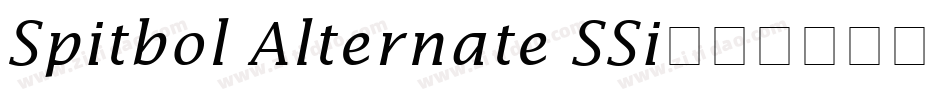 Spitbol Alternate SSi字体转换
